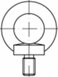 Lifting eye bolt D580 Stainless steel A4