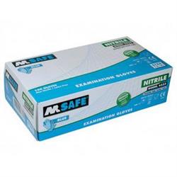 Gloves nitrile not powdered blue