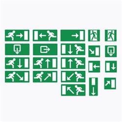 Rescue/evacuation pictograms