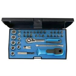 Socket set 1/4" D 20 KAU-20