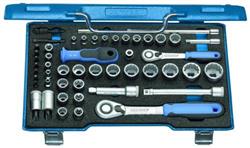 Socket set 3/8"+1/4" 50pcs D30 TX20 U-20