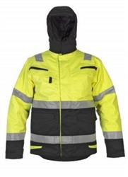 Hydrowear parka Matre multinorm geel/navy
