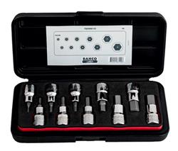 Bahco Square Drive Socket Driver Set 1/2" 7809M/10