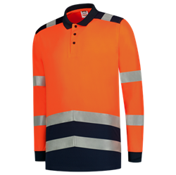 Tricorp poloshirt lange mouw hi-vis 203008