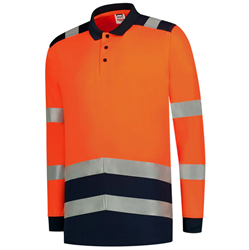 Tricorp poloshirt lange mouwen hi-vis 203008