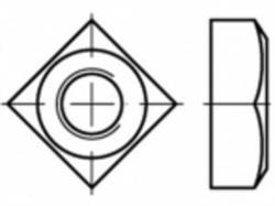  Square nut D557 Zinc plated