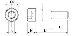 Hexagon socket head cap screw D912 10.9 St M 5 x 20 Zinc Flake Coated