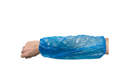 Wegwerp overmouw PE blauw 20mu