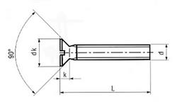 Metaalschroeven PK Din 963 ELVZ