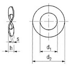 Veerringen Din 137A Mech Verzinkt