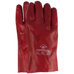 Werkhandschoenen rood PVC Cat2