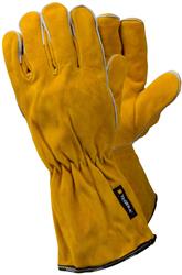 Lashandschoen gevoerd kevlar geel